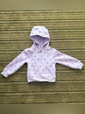 Ripzone Toddler Girl’s Lavender Heart Pullover Hoodie